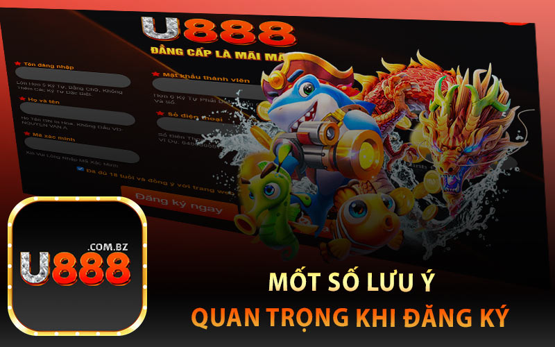 Mốt Số Lưu Ý Quan Trọng Khi Đăng Ký